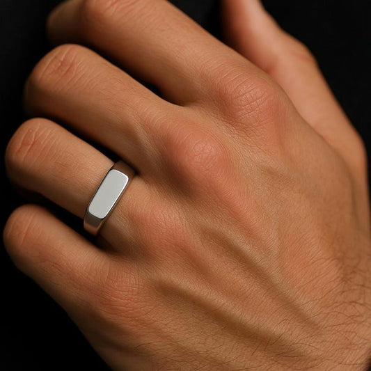 Plain Silver Men’s Ring | 925 Sterling Silver Band | Minimalist Men’s Wedding Ring | Handmade Unisex Ring | Classic Everyday Silver Jewelry