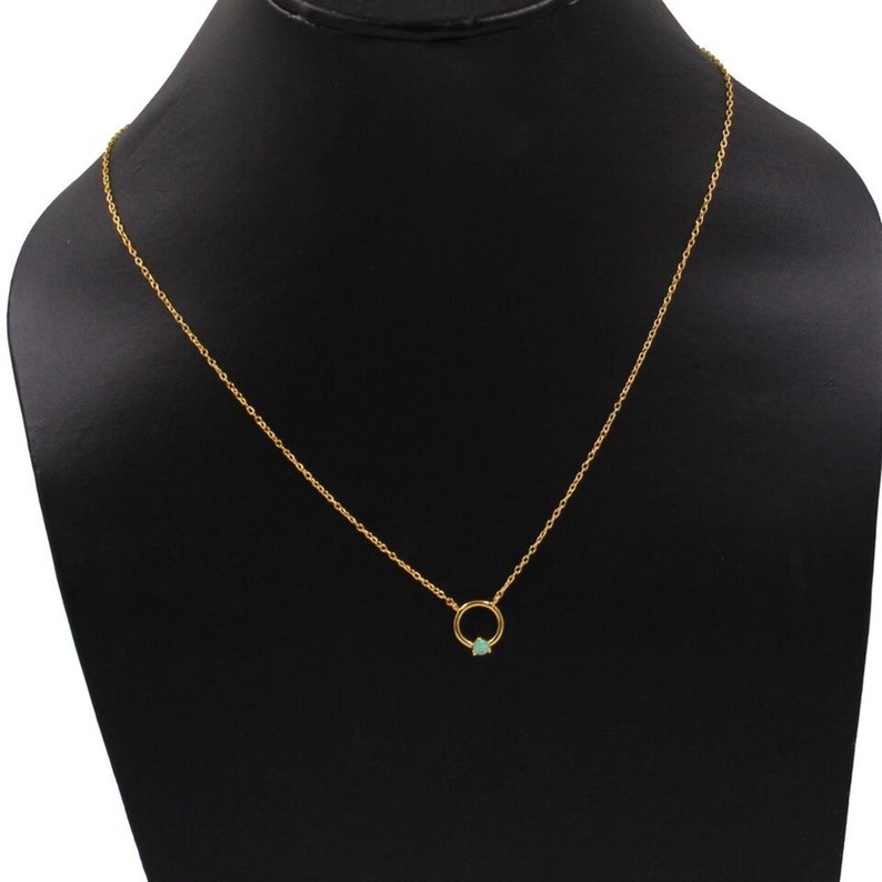 Ethiopian Opal Chain Pendant | 925 Sterling Silver Opal Necklace | October Birthstone Jewelry | Fire Opal Gemstone Pendant | Gift for Her